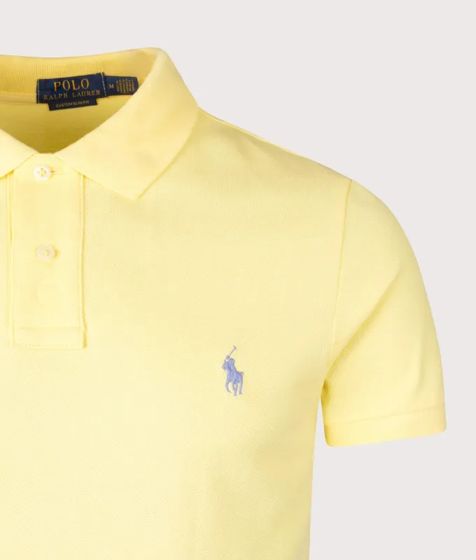Custom Slim Fit Mesh Polo Shirt sold by EQVVS