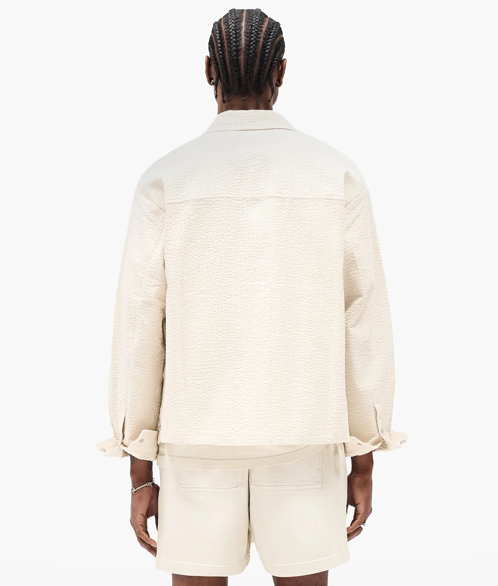 Relaxed Fit Textured Long Sleeve Shirt sold by EQVVS product image thumbnail 3