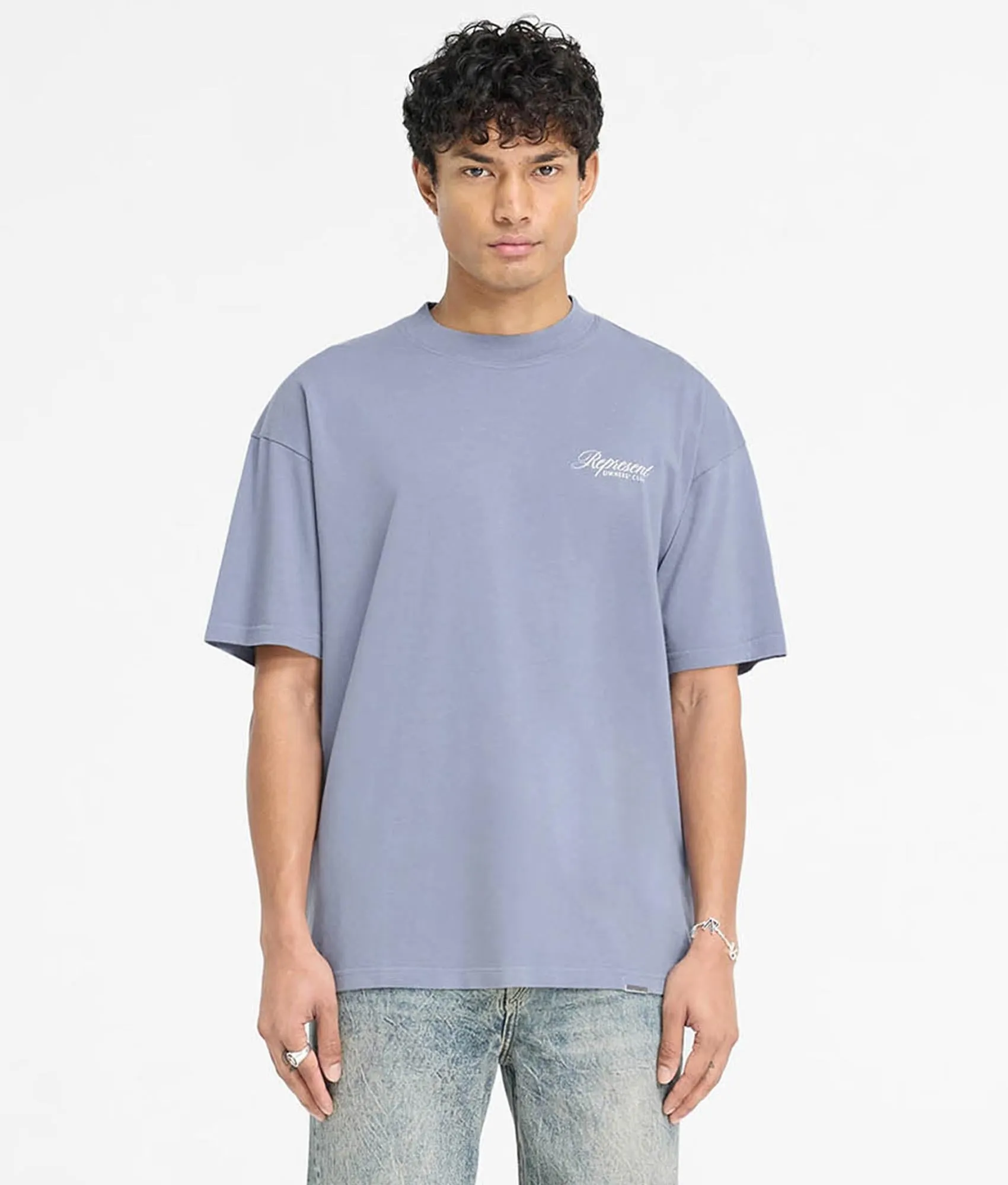 Oversized Represent Owners Club Script T-Shirt sold by EQVVS product image thumbnail 4