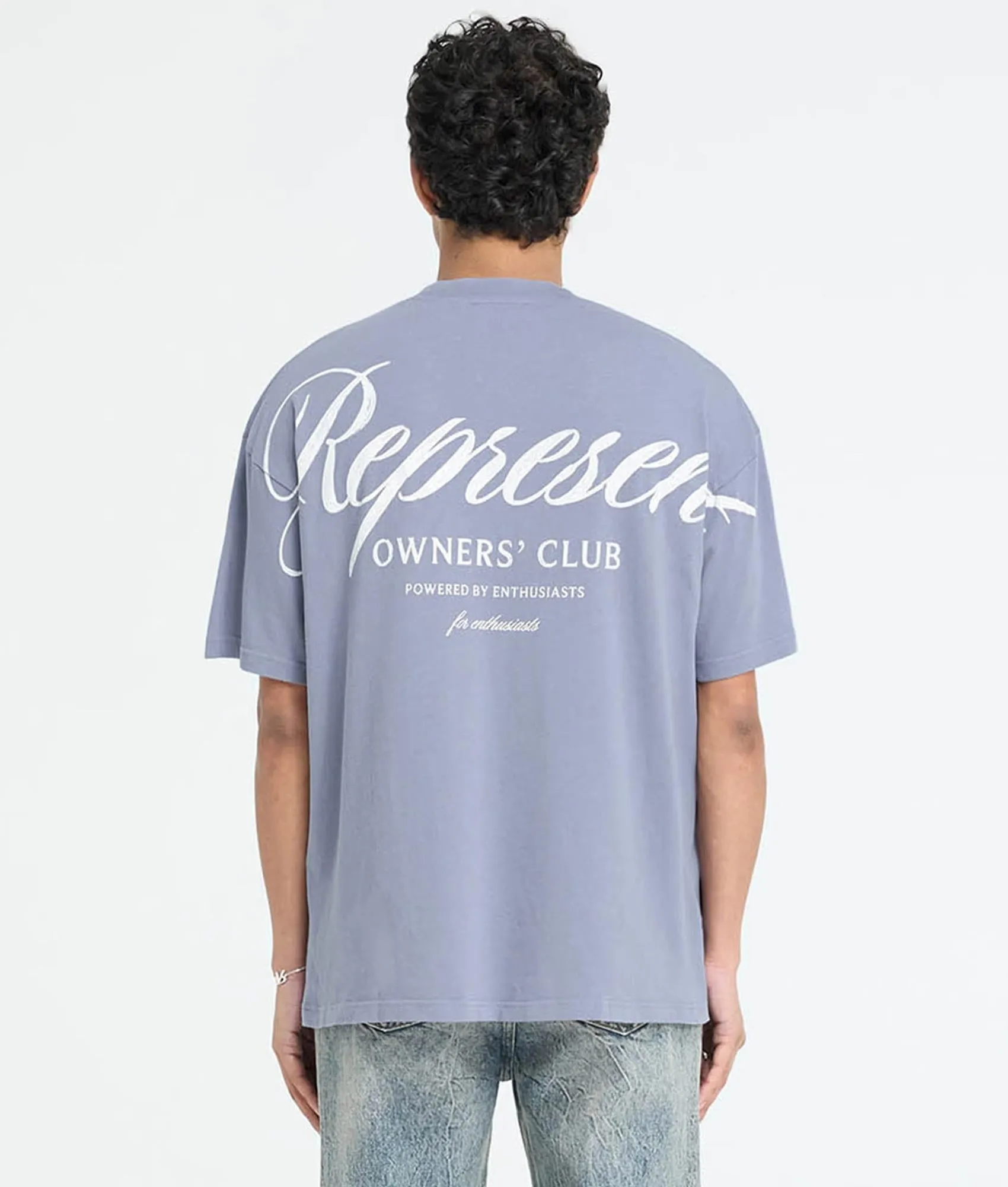 Oversized Represent Owners Club Script T-Shirt sold by EQVVS product image thumbnail 3