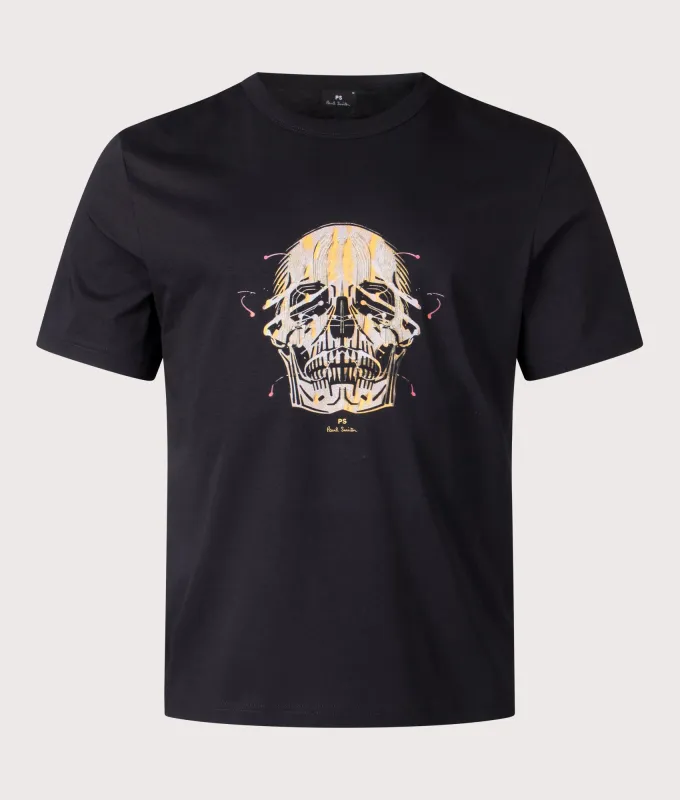 Relaxed Fit Skull T-Shirt sold by EQVVS