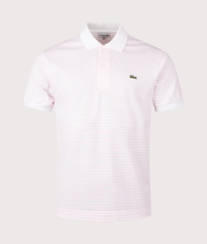 Ribbed Collar Striped Polo Shirt sold by EQVVS