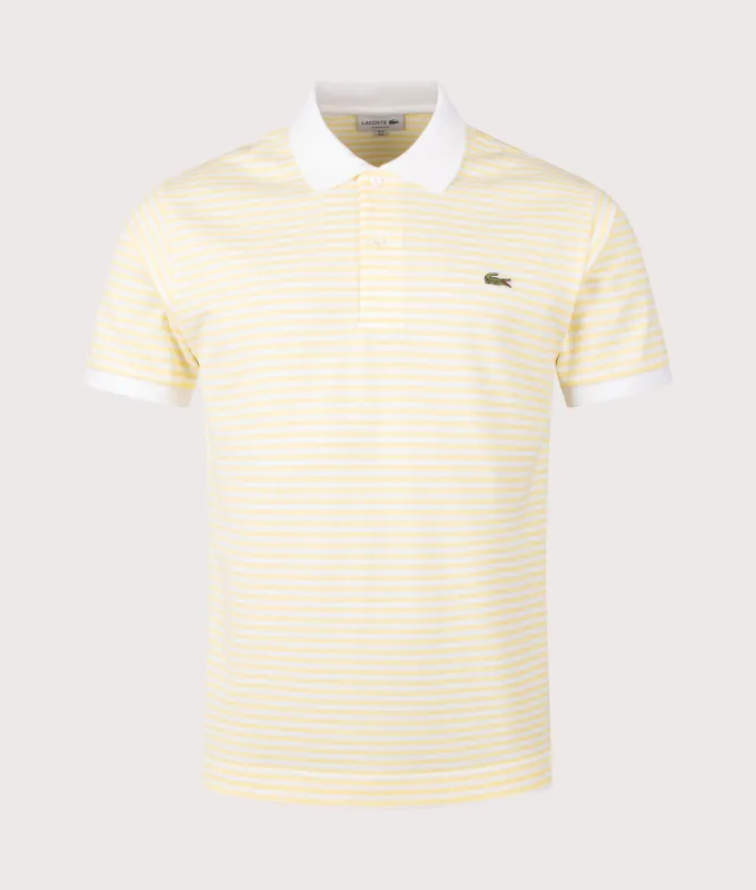 Ribbed Collar Striped Polo Shirt sold by EQVVS