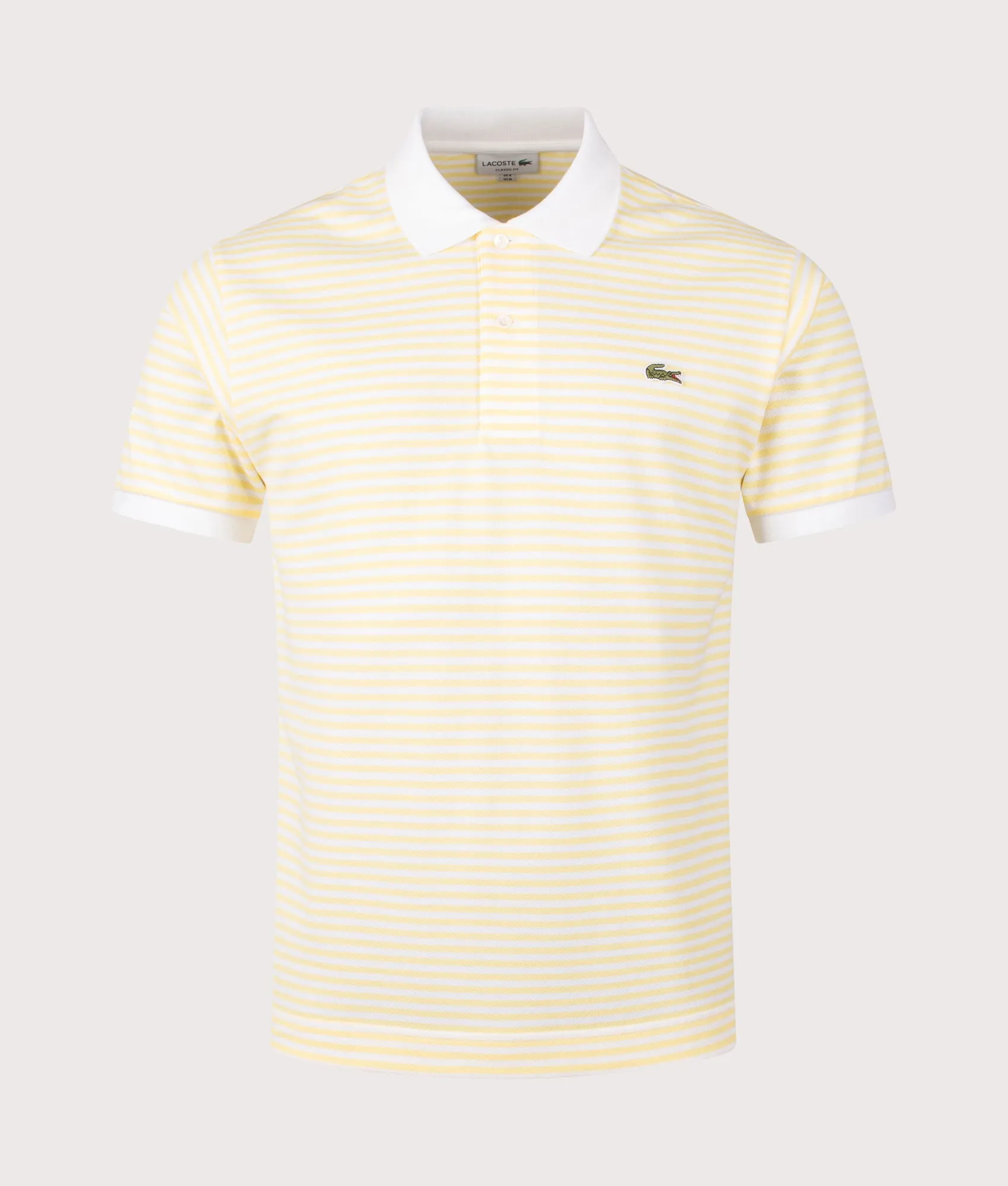 Ribbed Collar Striped Polo Shirt sold by EQVVS