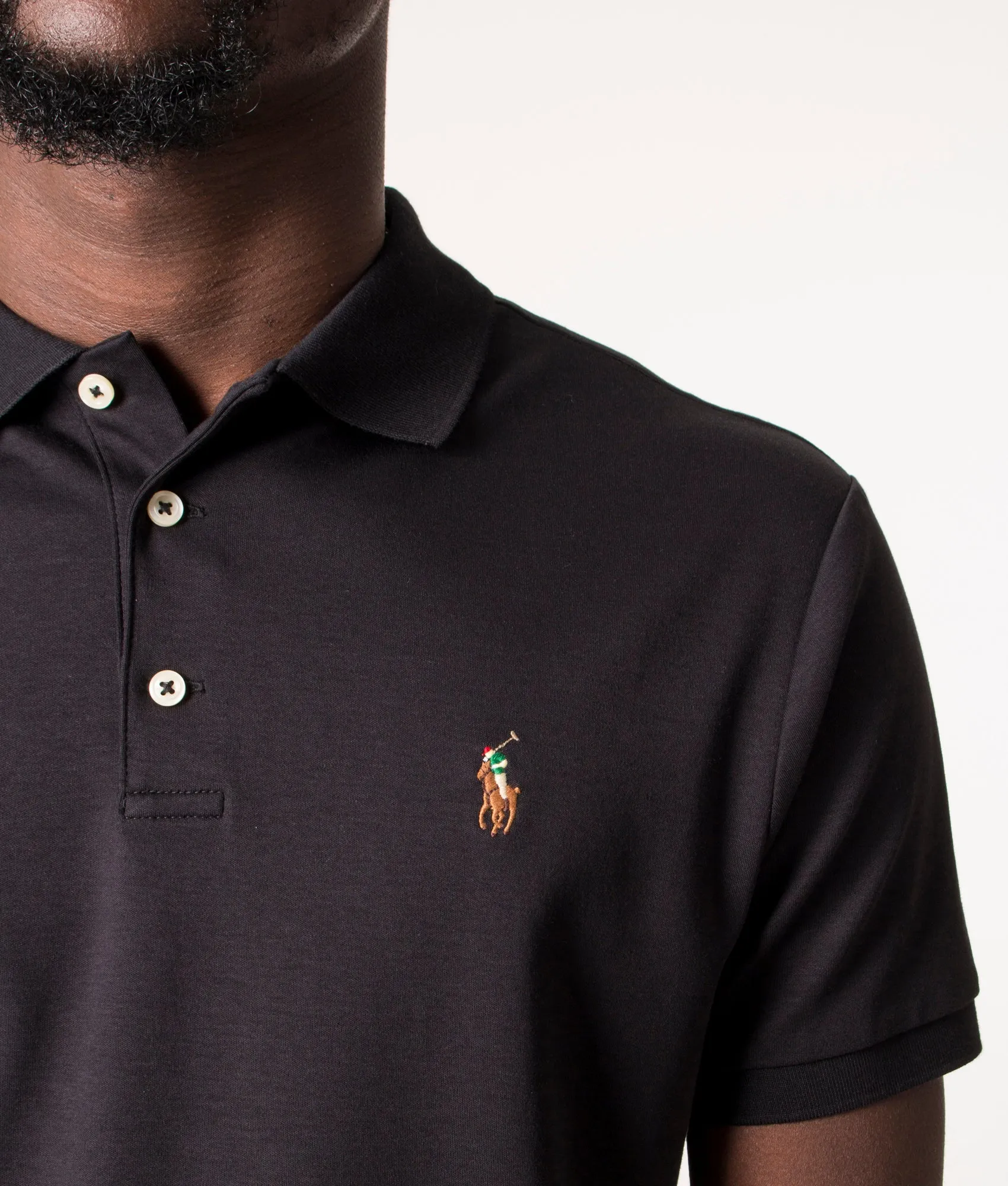 Custom Slim Fit Interlock Polo Shirt sold by EQVVS product image thumbnail 3