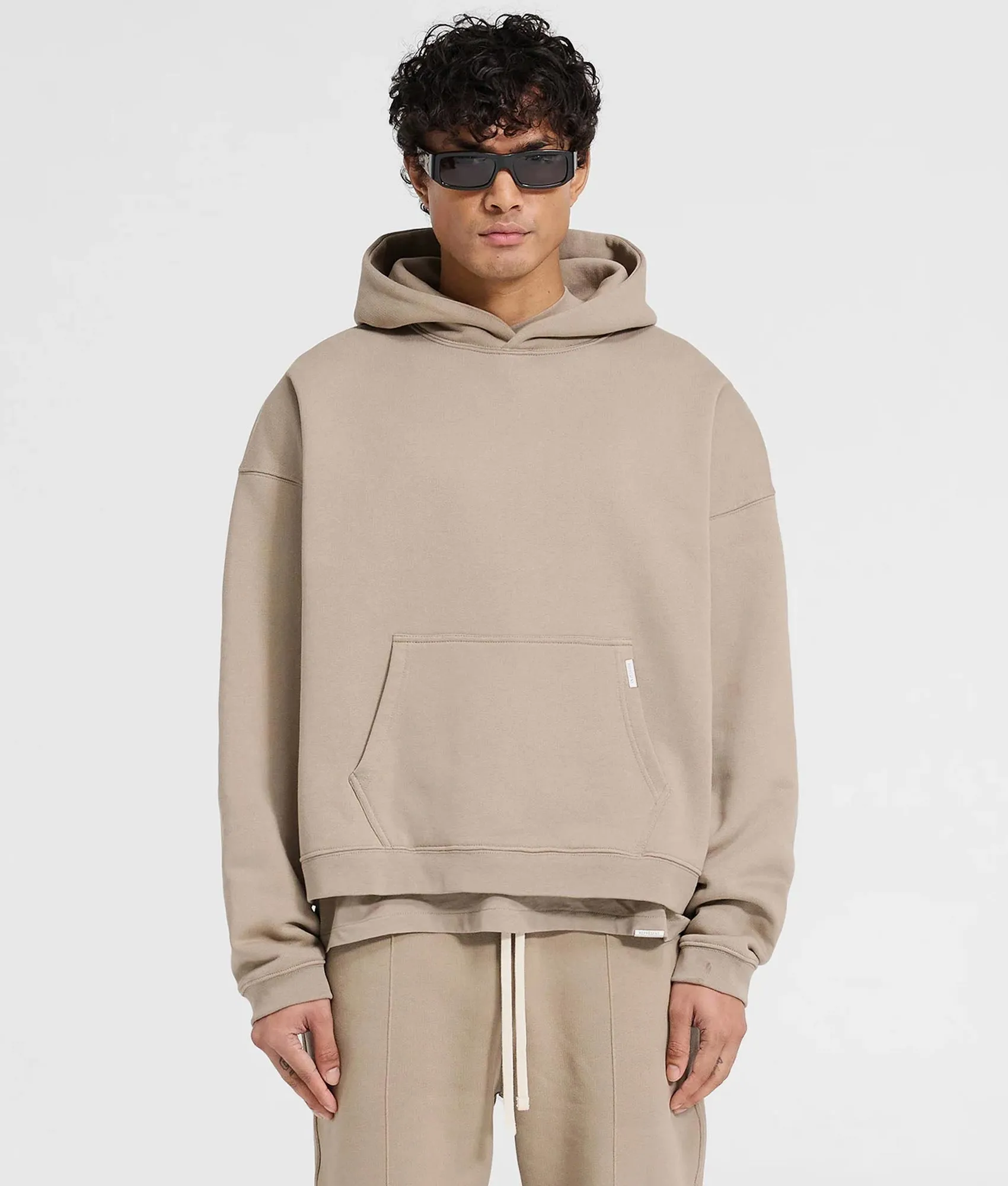 Oversized Initial Boxy Hoodie sold by EQVVS