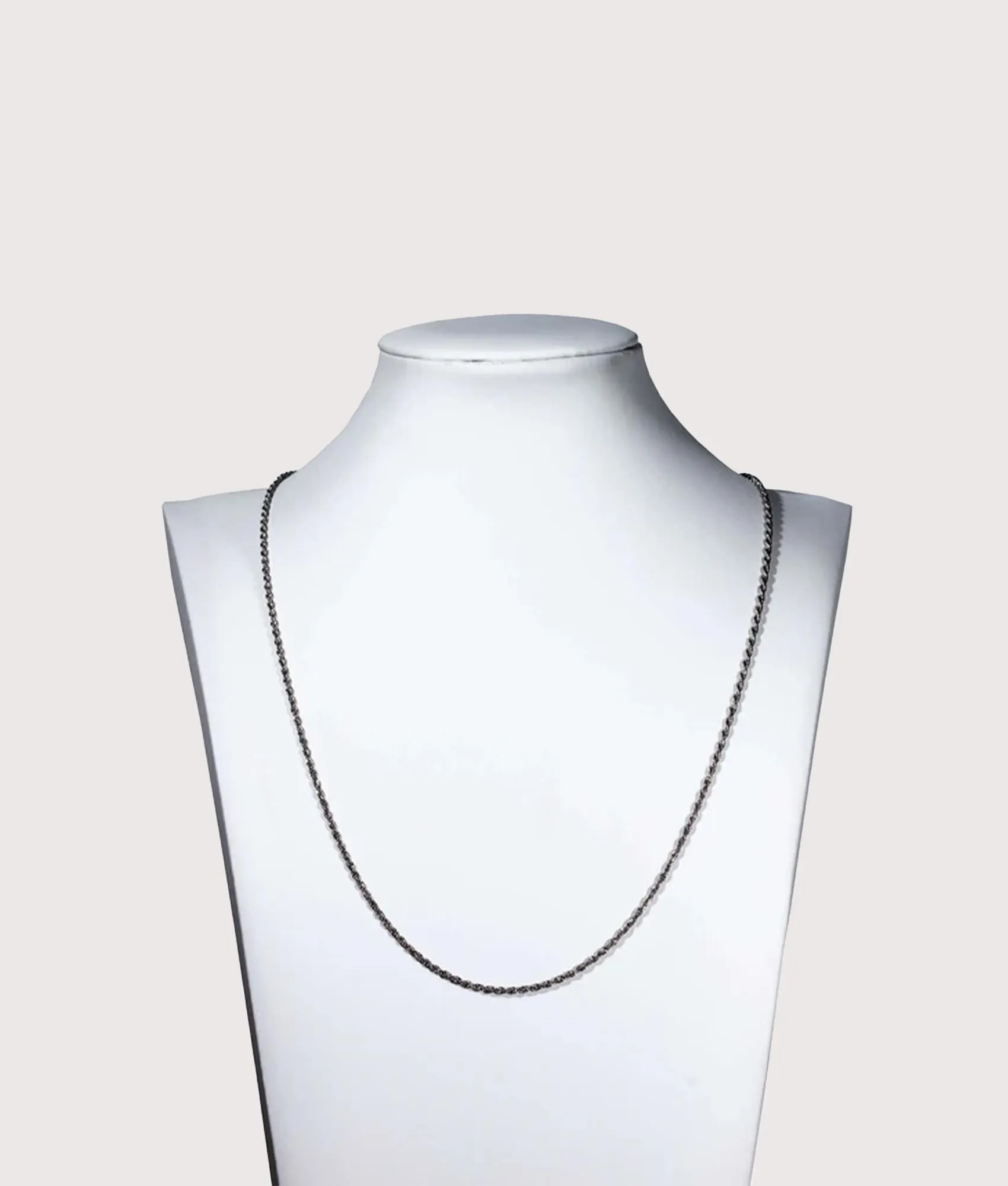 Silver Stainless Steel Twist Rope Chain 6mm 22" sold by EQVVS