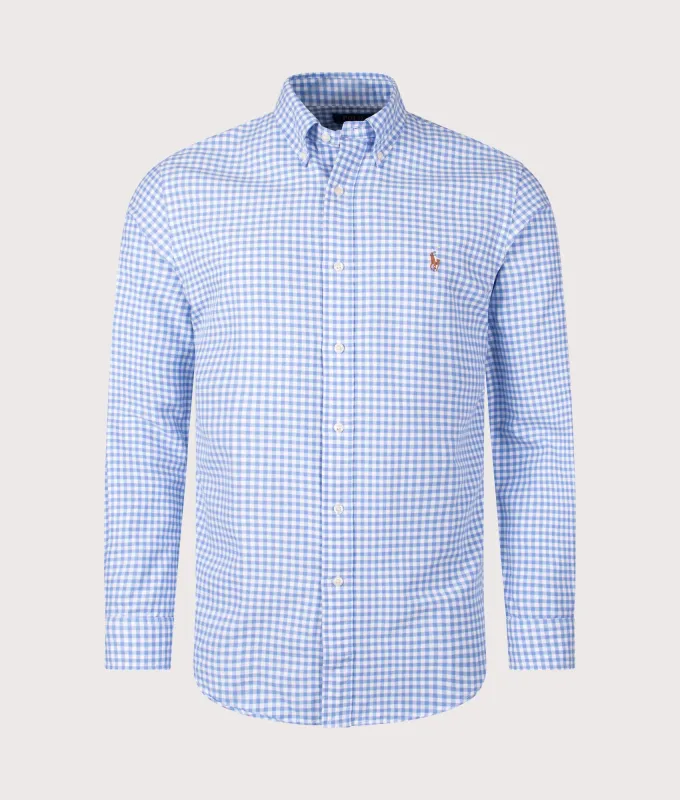 Custom Fit Gingham Oxford Shirt sold by EQVVS