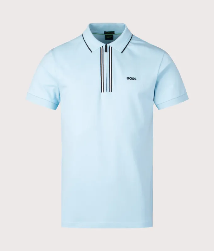 Zip Neck Philix Polo Shirt made by Hugo Boss