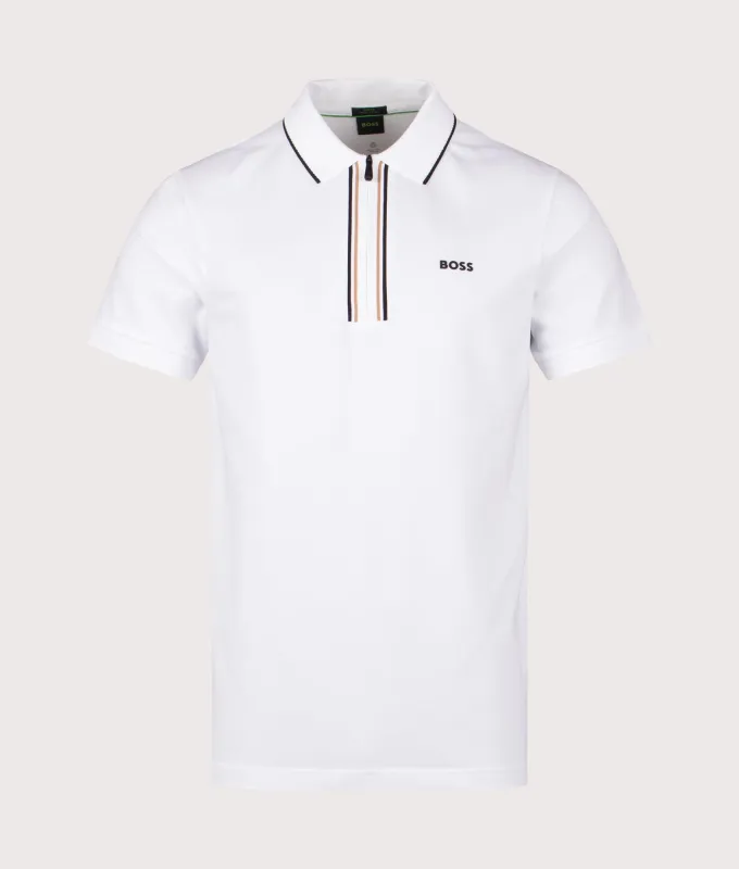 Zip Neck Philix Polo Shirt made by Hugo Boss