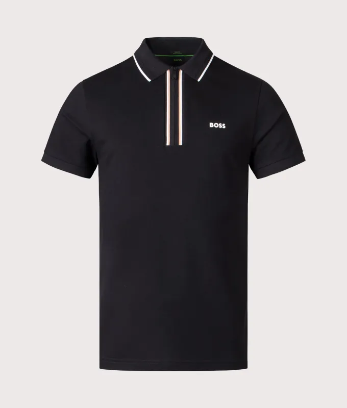 Zip Neck Philix Polo Shirt made by Hugo Boss