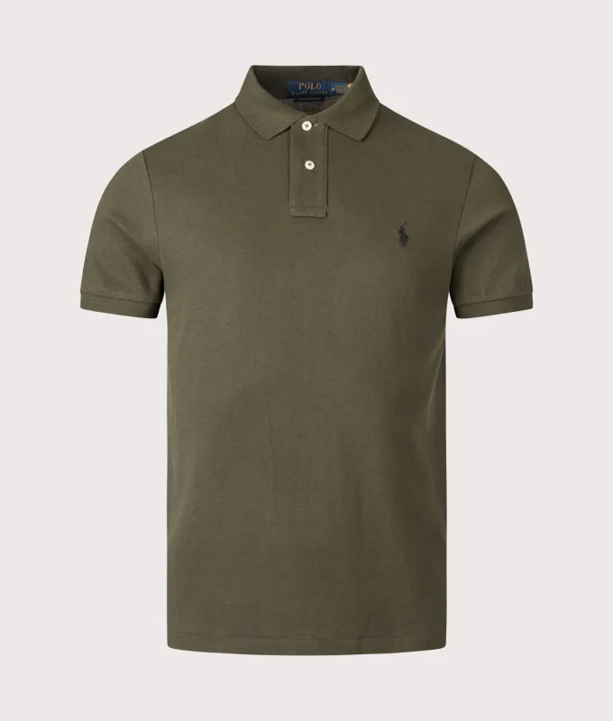 Custom Slim Fit Mesh Polo Shirt sold by EQVVS