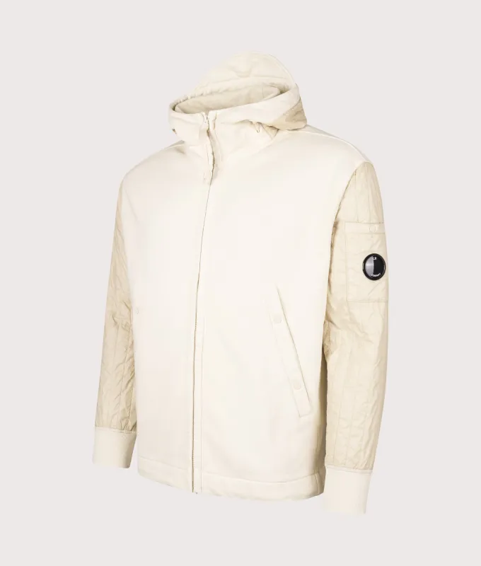 Diagonal Raised Fleece Full Zip Hooded Sweatshirt sold by EQVVS