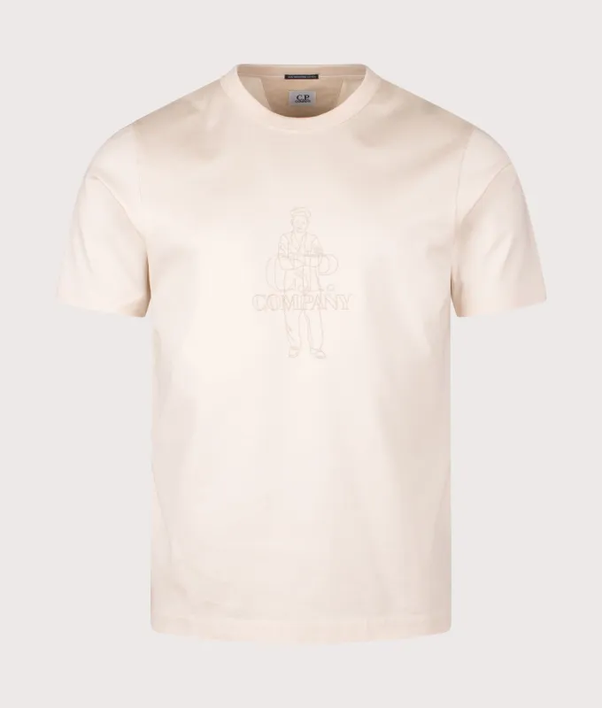 Jersey Twisted Logo T-Shirt sold by EQVVS