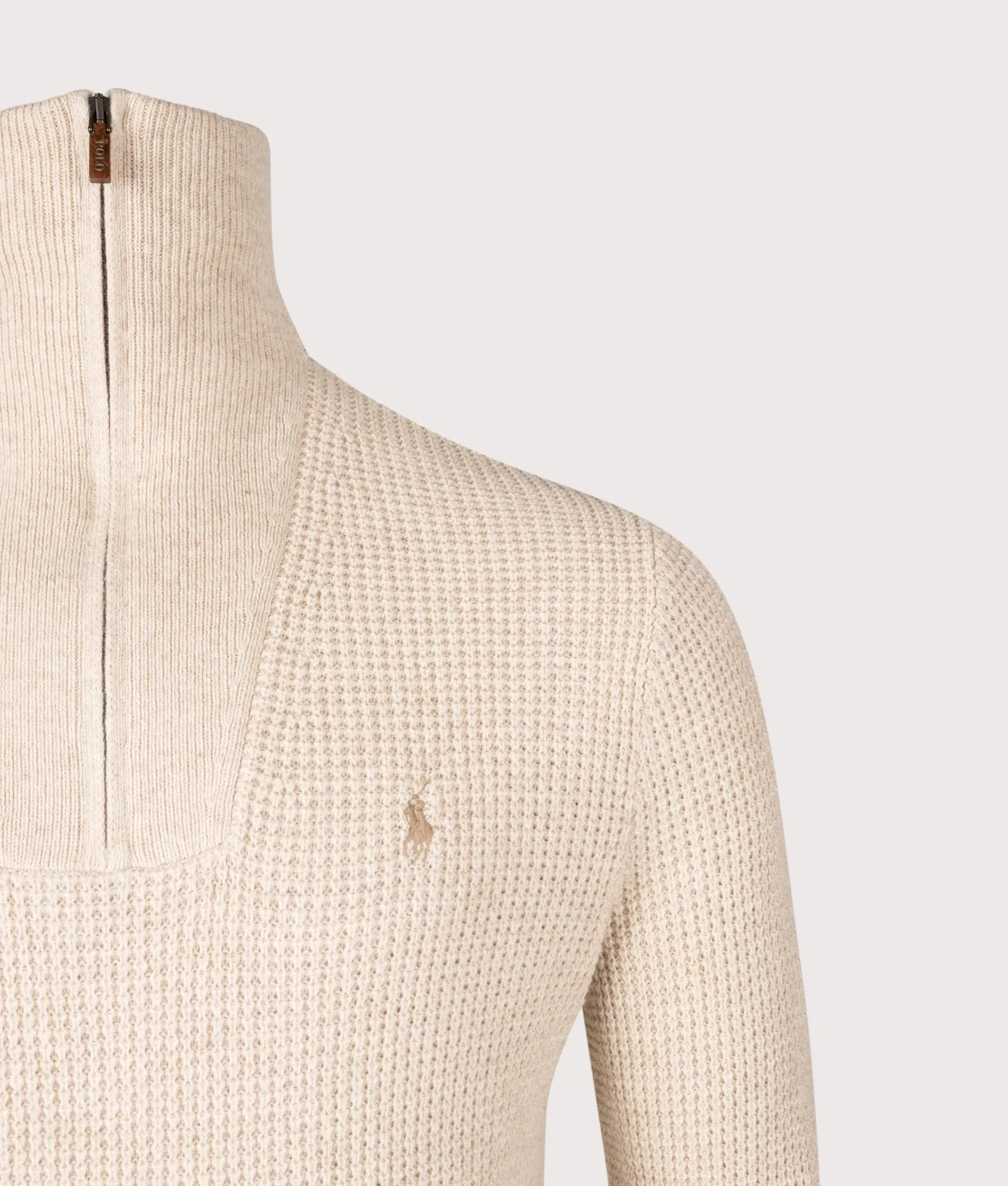 Waffle Knit Quarter Zip Jumper sold by EQVVS product image thumbnail 2