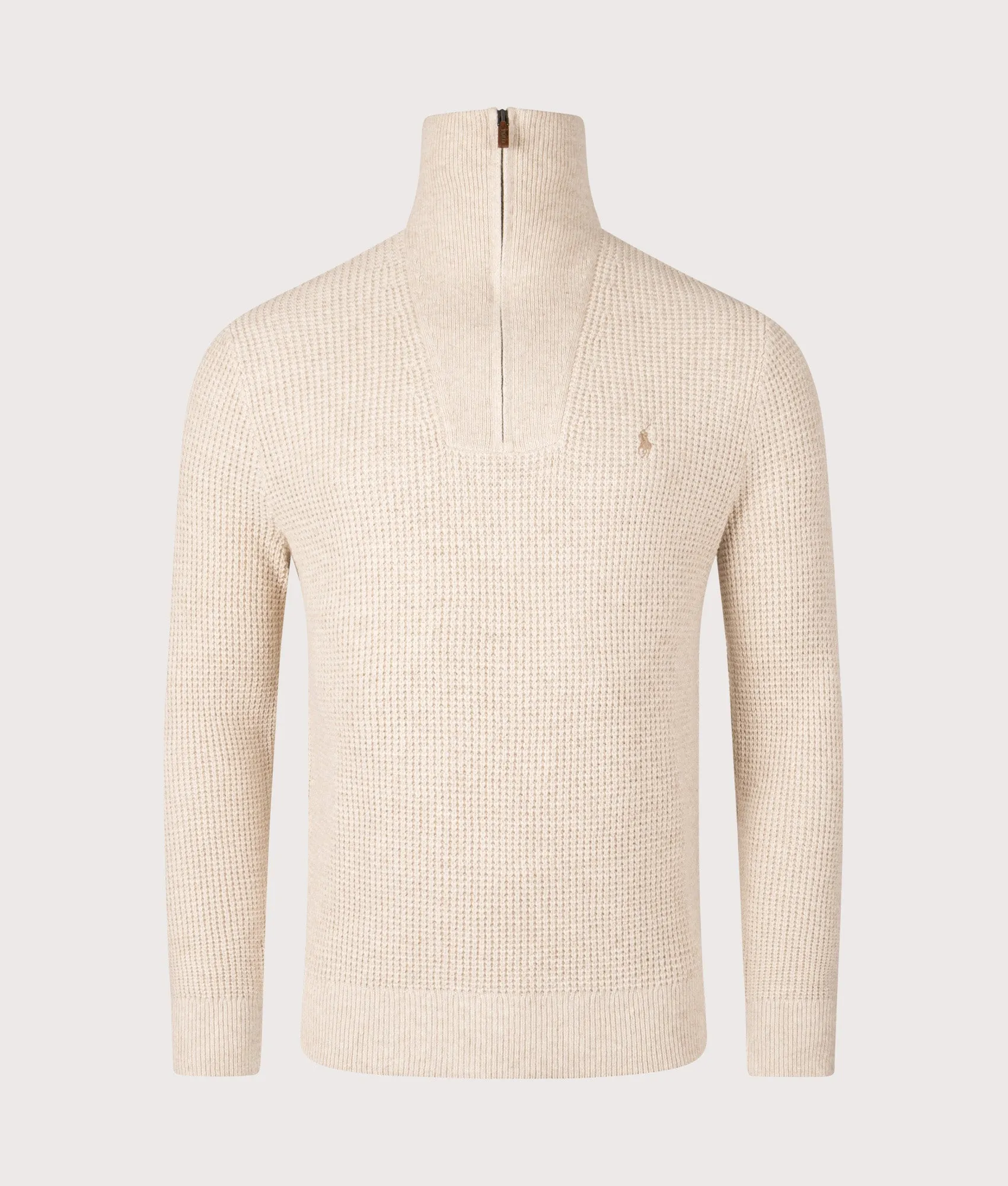 Waffle Knit Quarter Zip Jumper sold by EQVVS