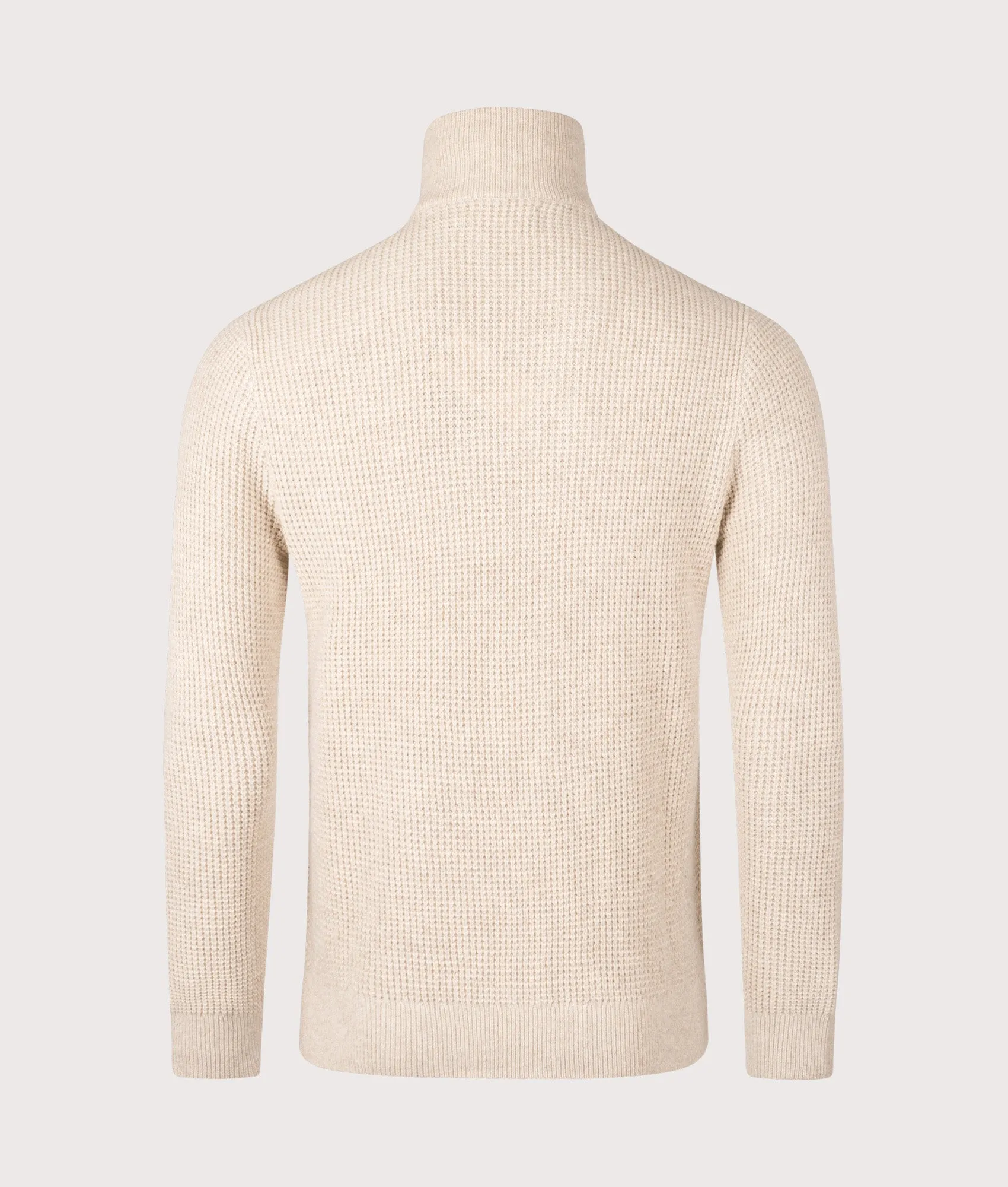 Waffle Knit Quarter Zip Jumper sold by EQVVS product image thumbnail 3