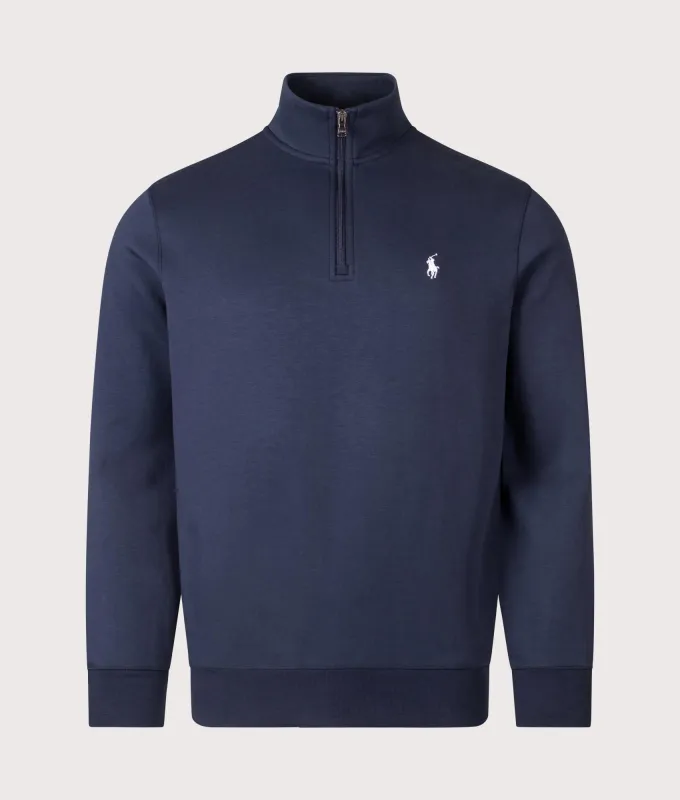 Double Knit Quarter Zip Sweatshirt sold by EQVVS