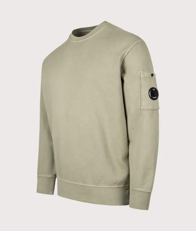 Diagonal Fleece Crewneck Lens Sweatshirt sold by EQVVS