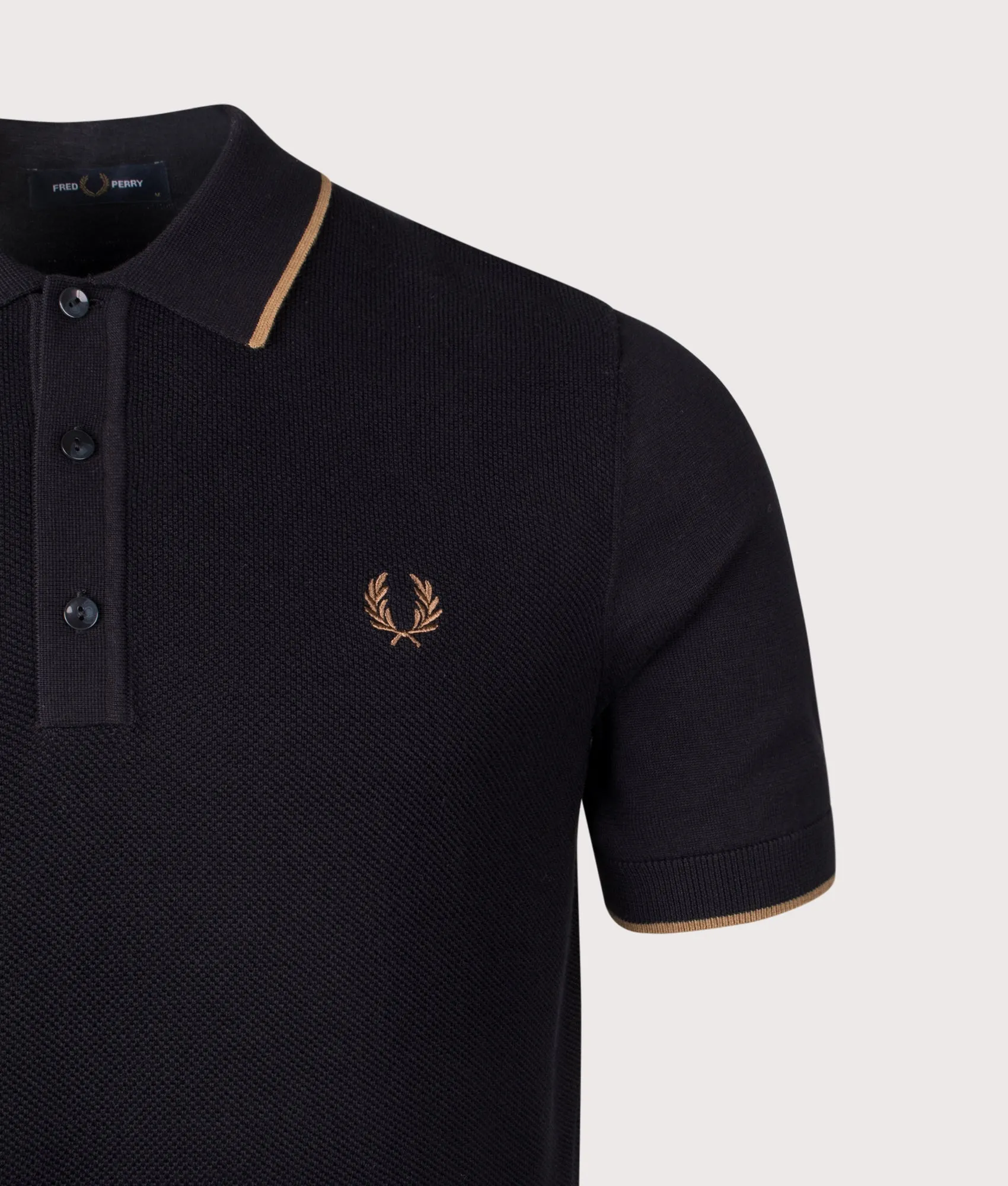 Piqué Stitch Knitted Polo Shirt sold by EQVVS product image thumbnail 2