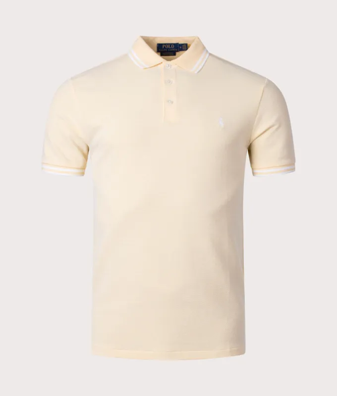 Custom Slim Fit Mesh Polo Shirt sold by EQVVS