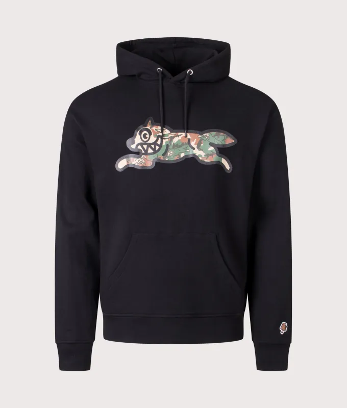 Woodland Camo Running Dog Hoodie sold by EQVVS