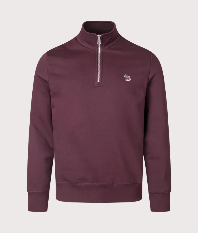 Organic Cotton Quarter Zip Zebra Sweatshirt sold by EQVVS
