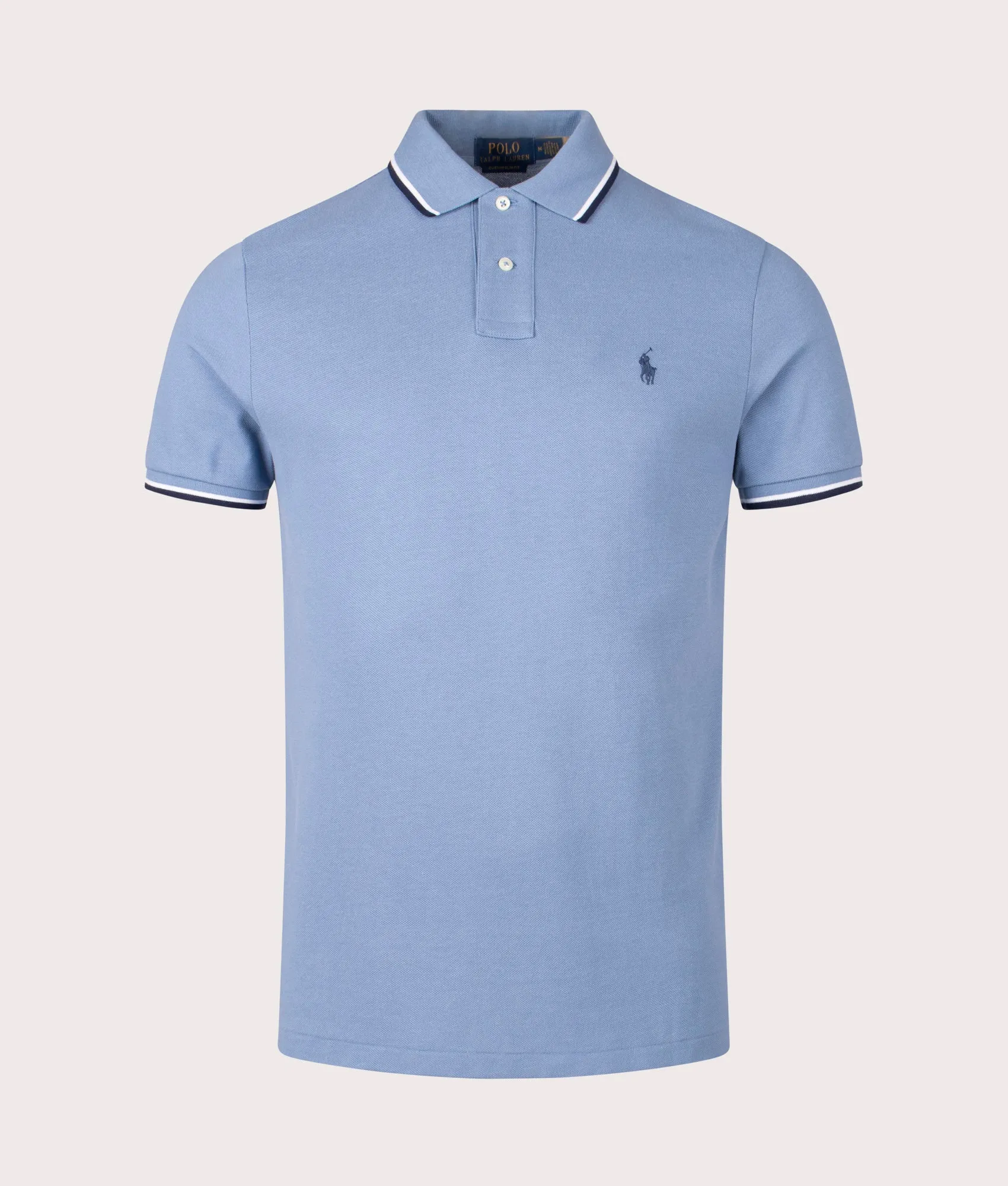 Custom Slim Fit Mesh Polo Shirt sold by EQVVS