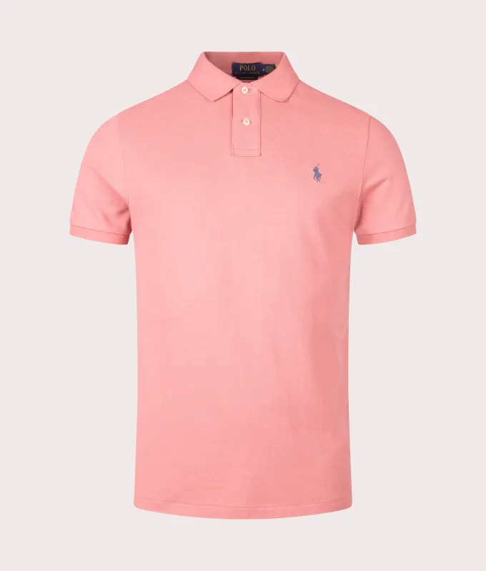 Custom Slim Fit Mesh Polo Shirt sold by EQVVS