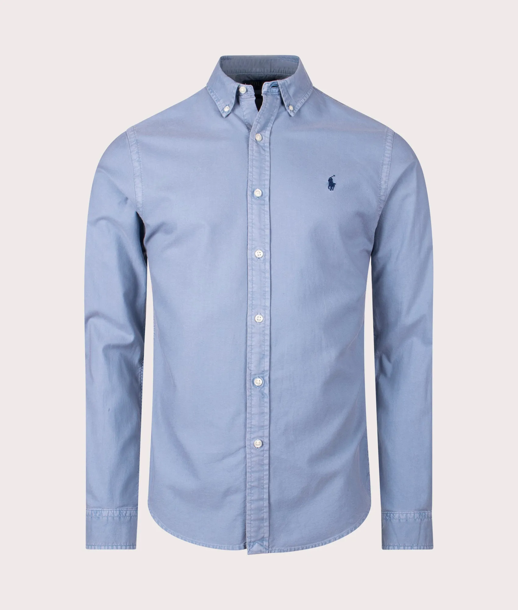 Slim Fit Garment-Dyed Oxford Shirt sold by EQVVS