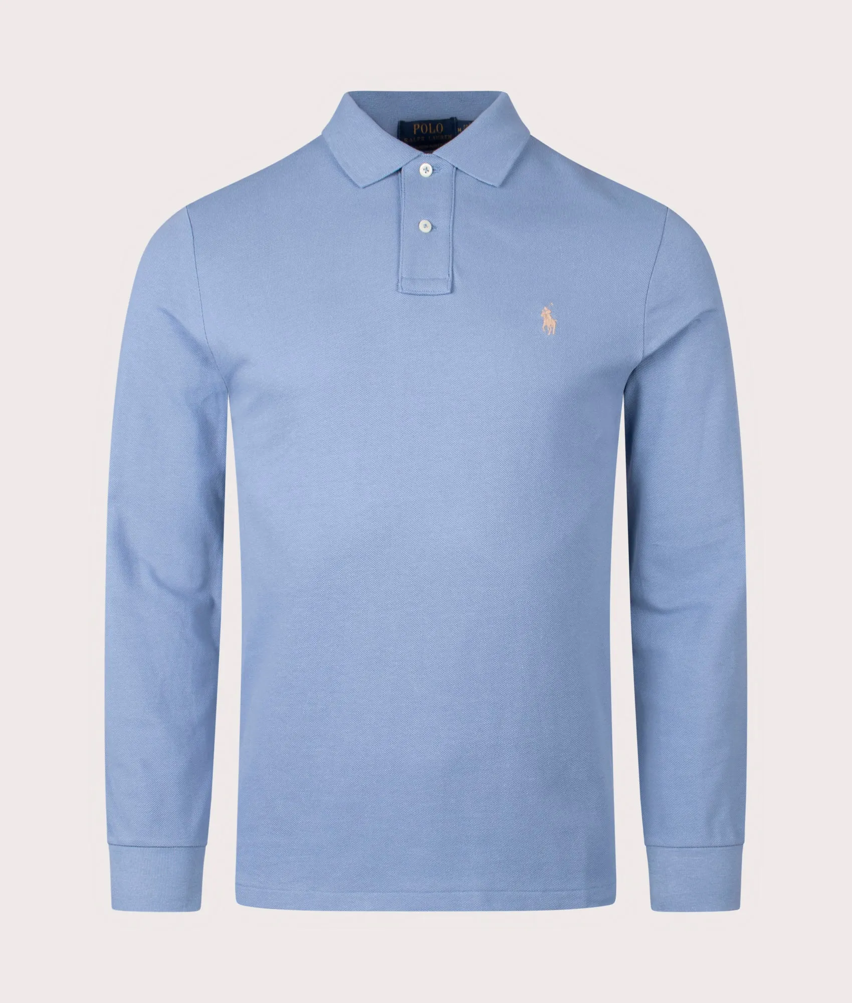 Custom Slim Fit Long Sleeve Polo Shirt sold by EQVVS