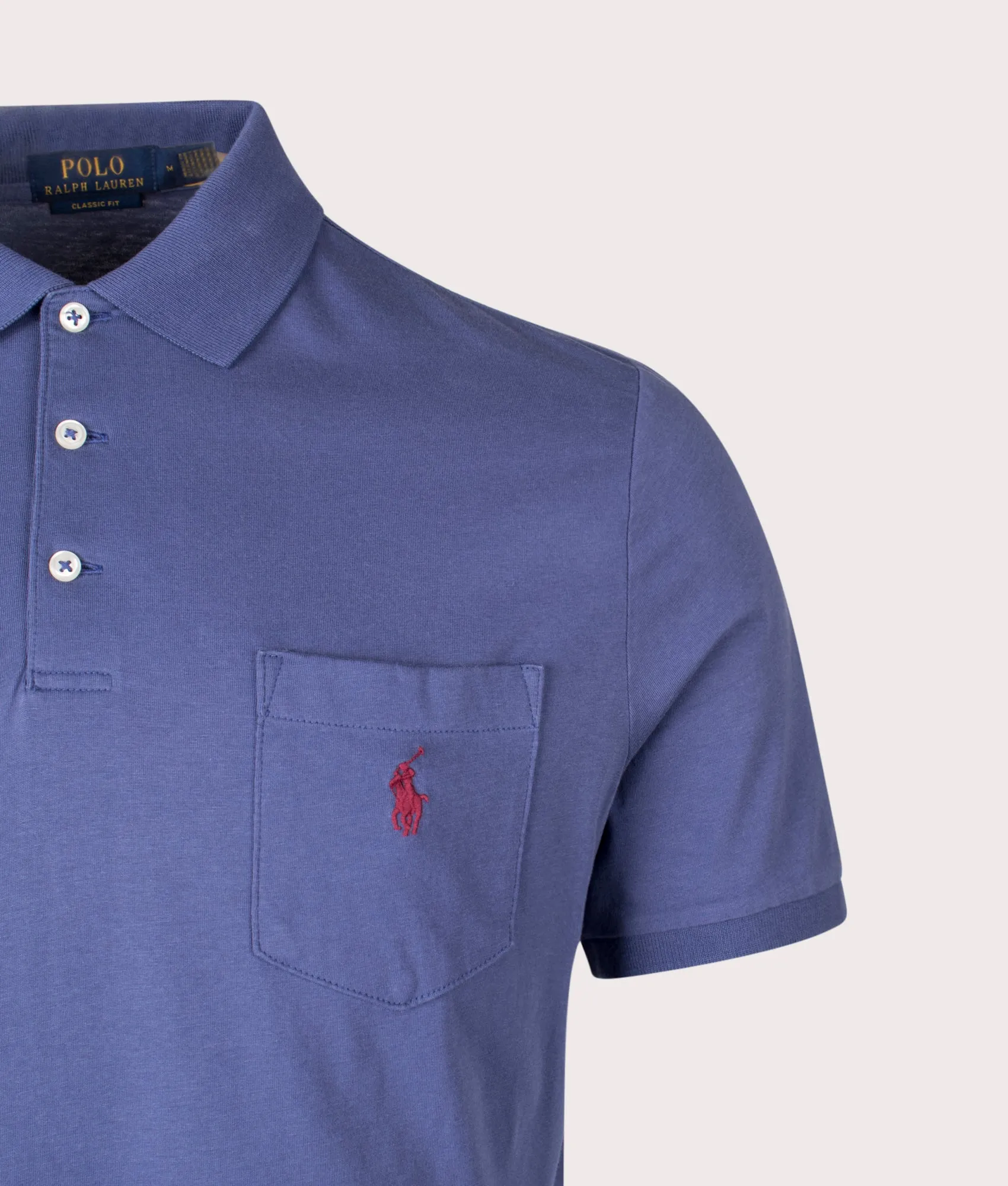Classic Fit Jersey Pocket Polo Shirt sold by EQVVS product image thumbnail 2