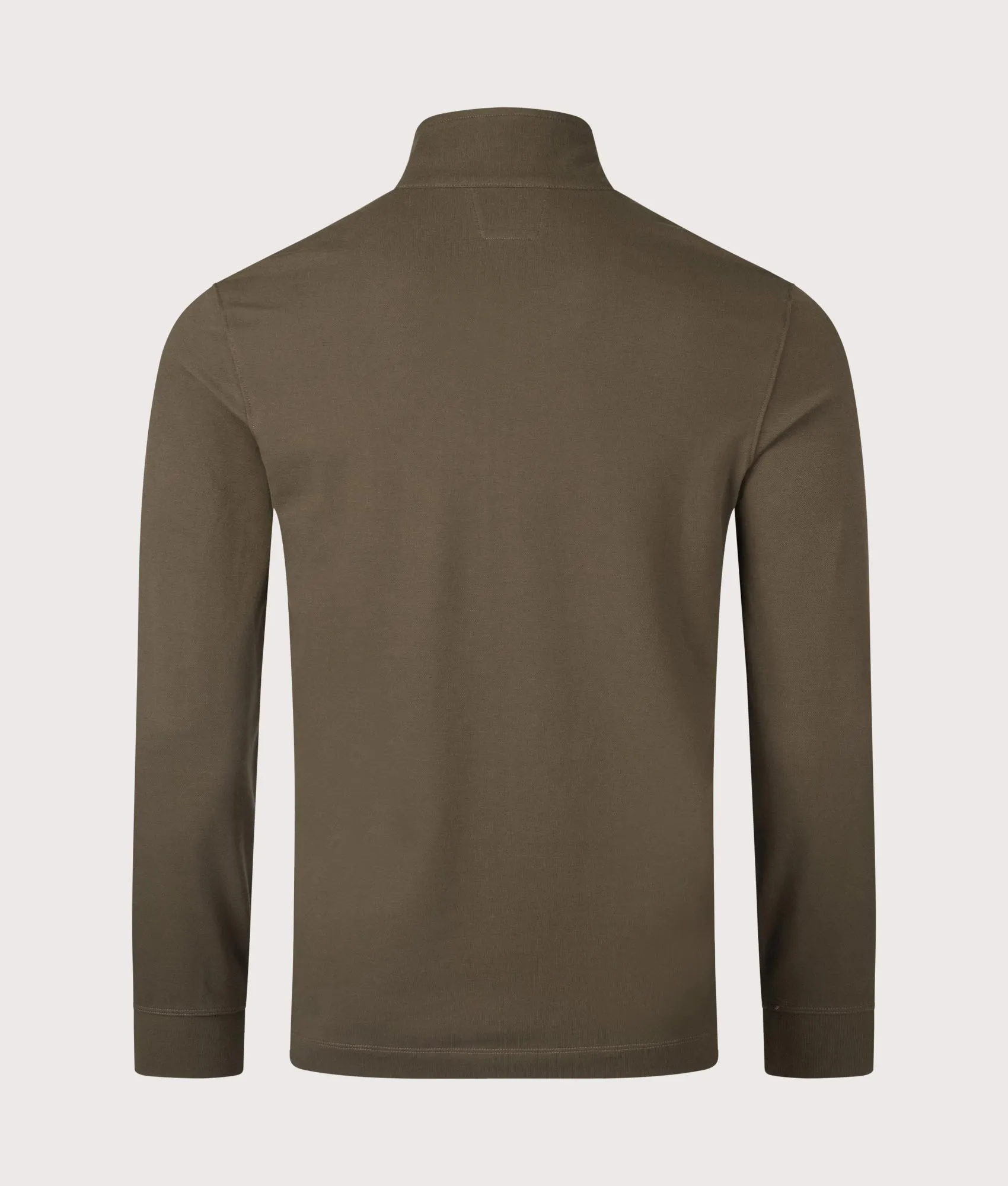 Stretch Piqué Quarter Zip Long Sleeve Polo Shirt sold by EQVVS product image thumbnail 3