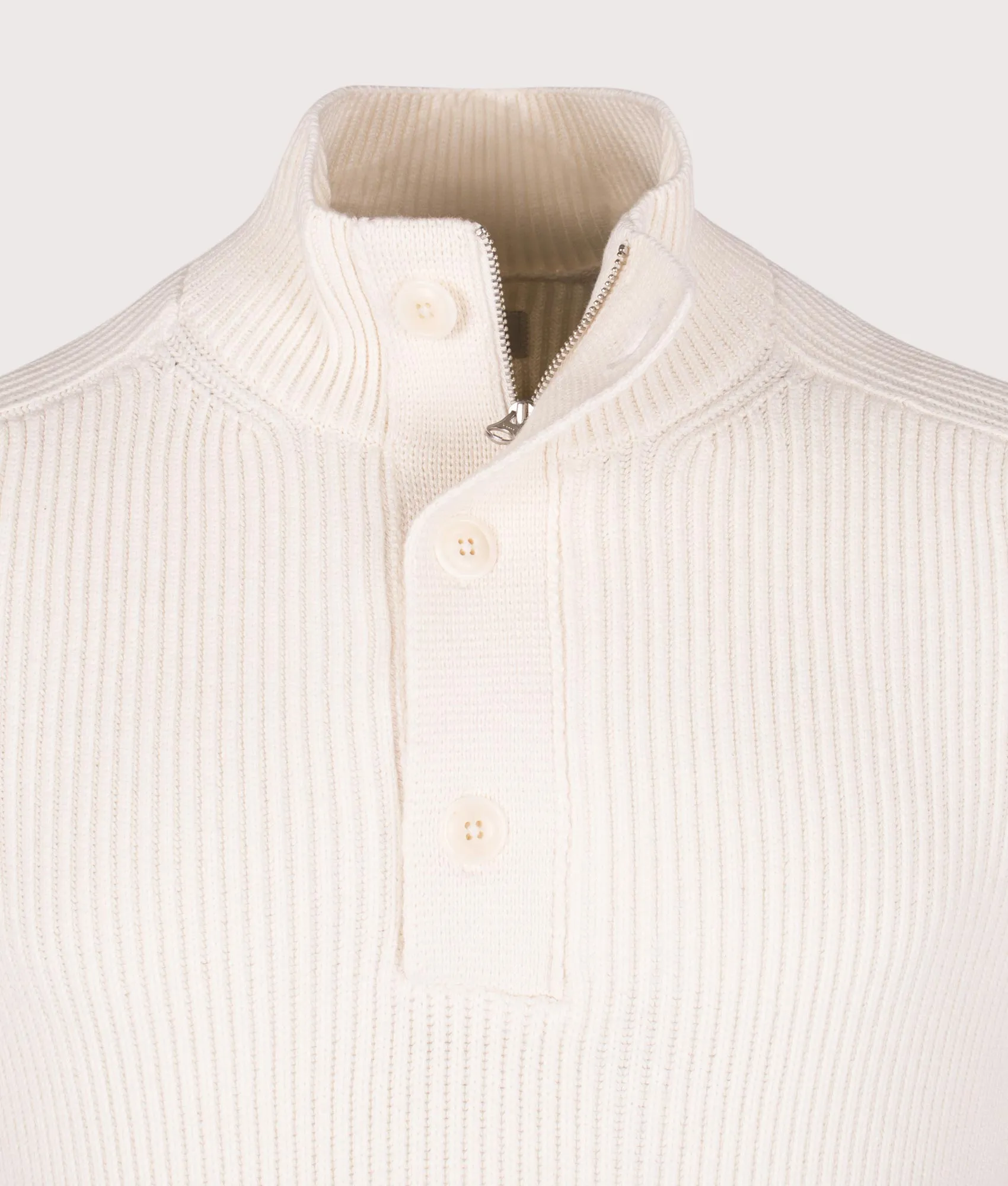 Full Rib Half Button Jumper sold by EQVVS product image thumbnail 4