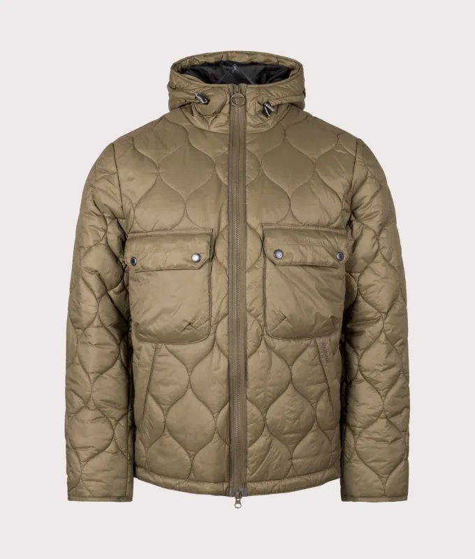 Re-Engineered Hooded Spey Quilted Jacket sold by EQVVS