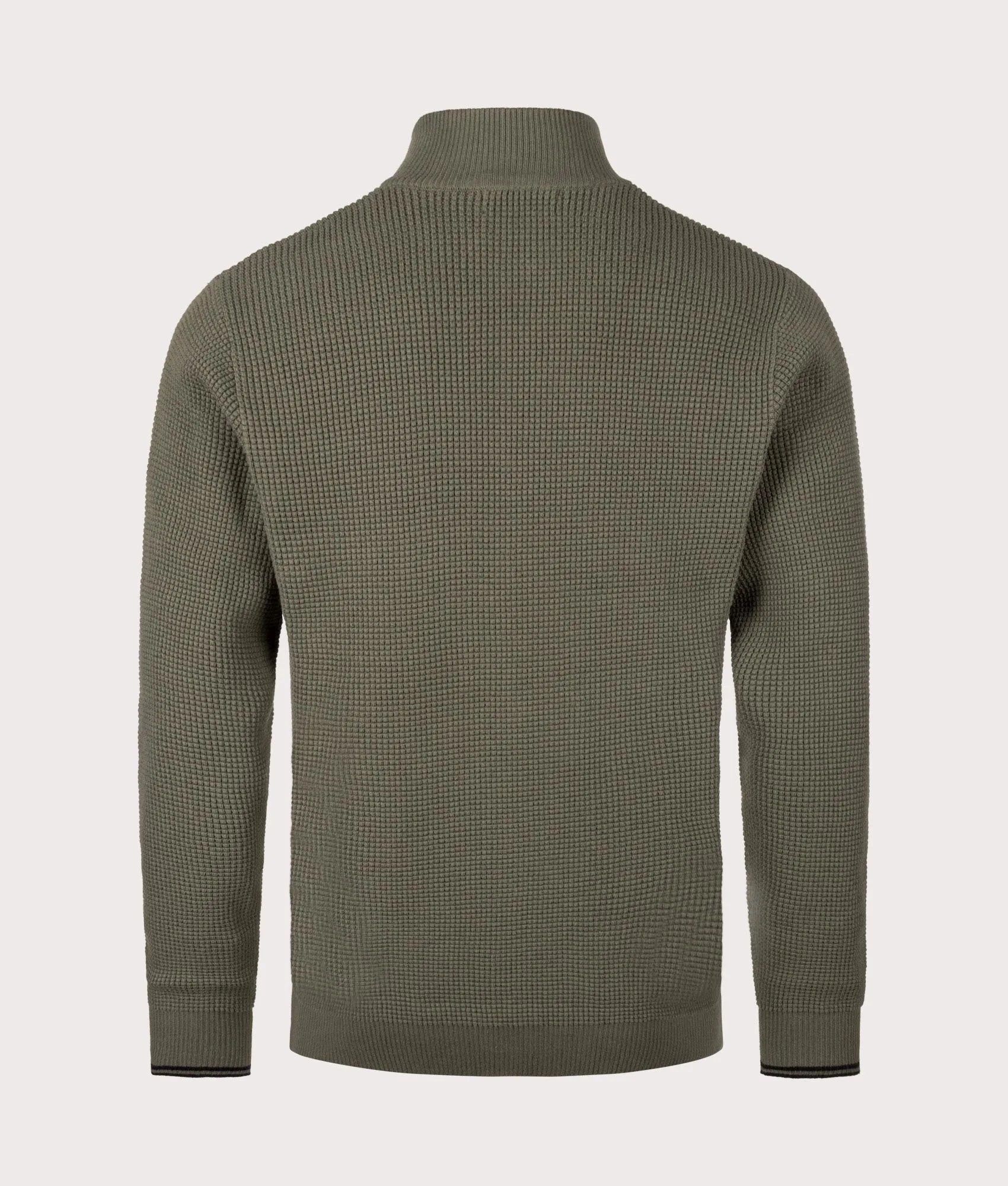 Waffle Stitch Quarter Zip Jumper sold by EQVVS product image thumbnail 3