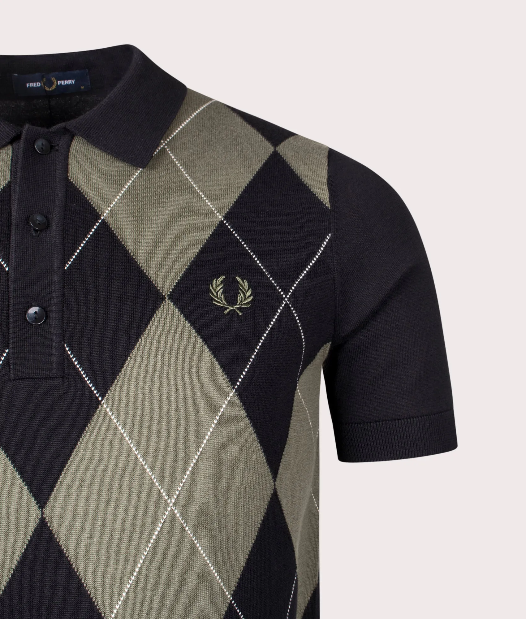 Argyle Knitted Polo Shirt sold by EQVVS product image thumbnail 2