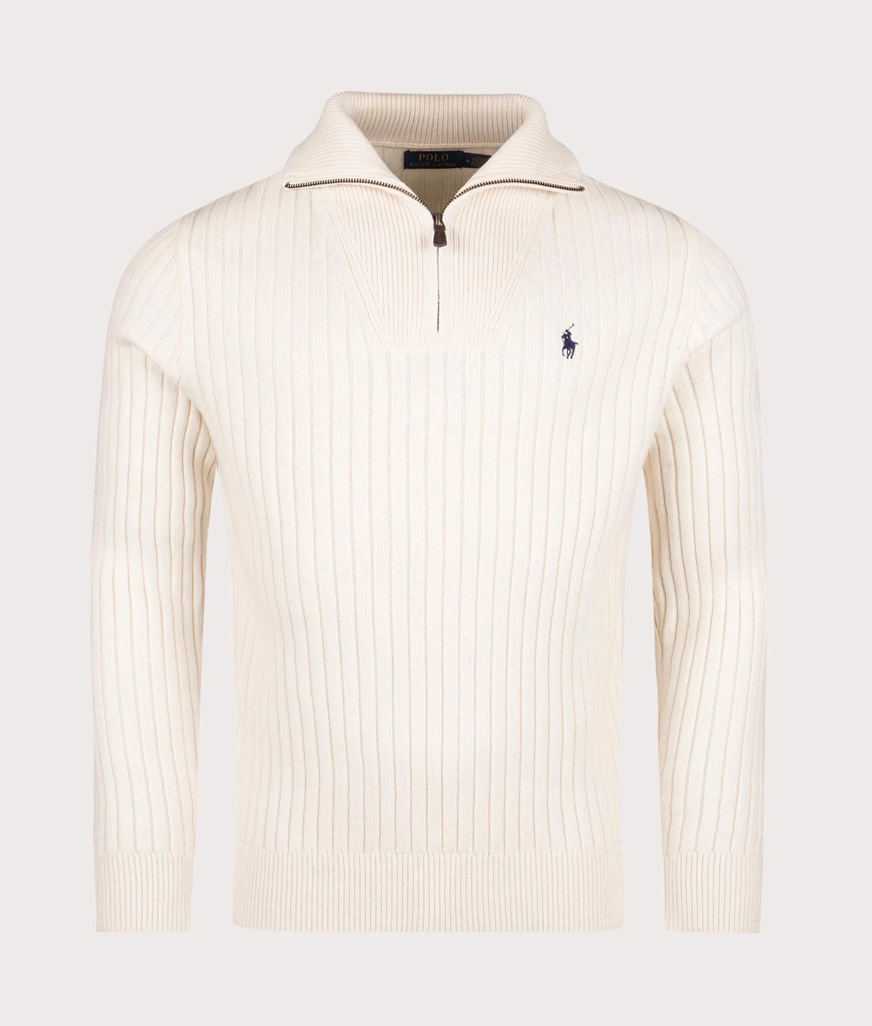Rib Knit Wool Quarter Zip Sweatshirt sold by EQVVS product image thumbnail 3