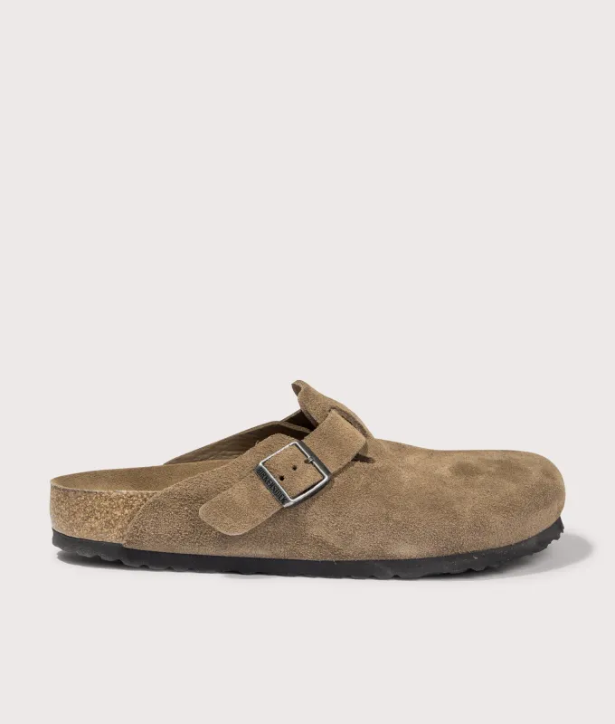 Boston Suede Leather Clogs sold by EQVVS