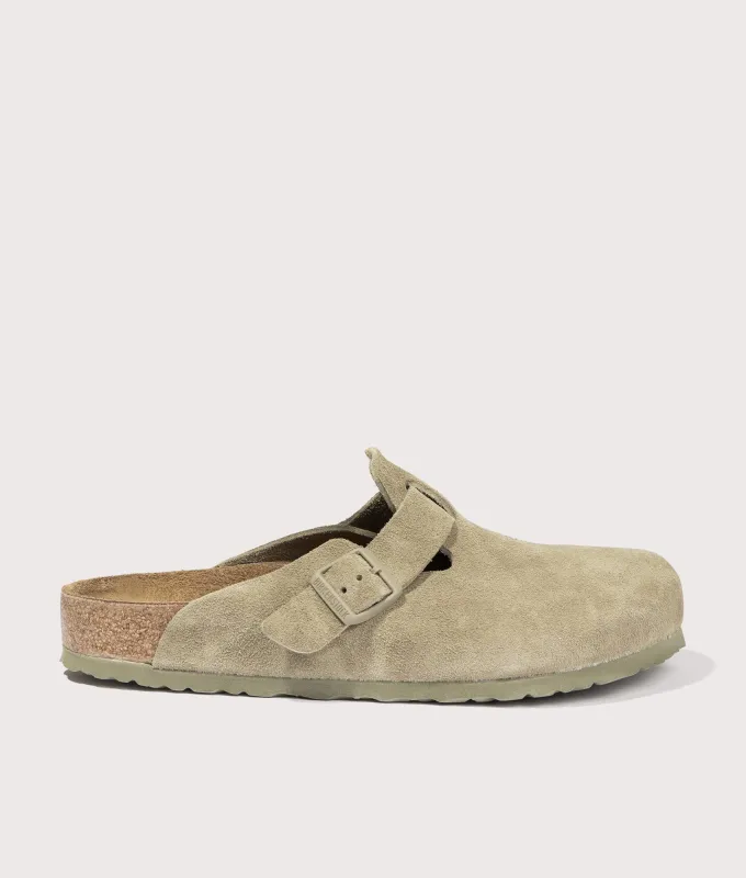 Boston Suede Leather Clogs sold by EQVVS