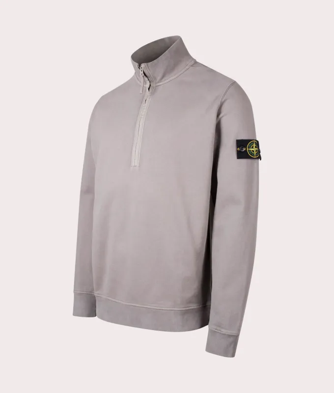 Organic Cotton Quarter Zip Sweatshirt sold by EQVVS