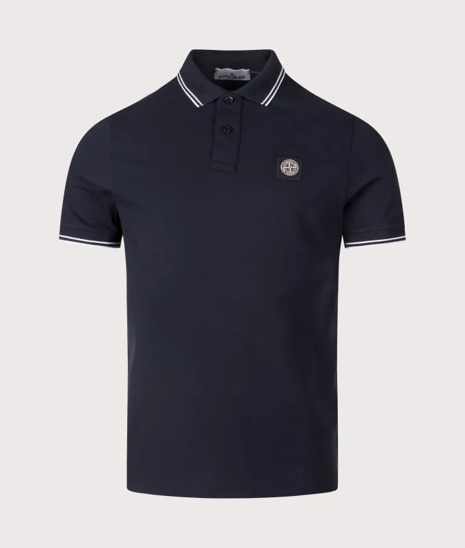 Slim Fit Striped Collar Polo Shirt sold by EQVVS
