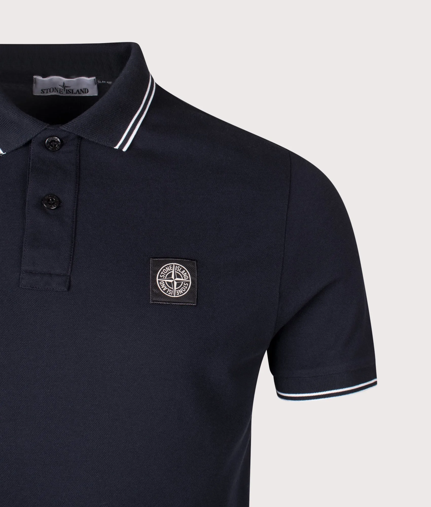 Slim Fit Striped Collar Polo Shirt sold by EQVVS product image thumbnail 2