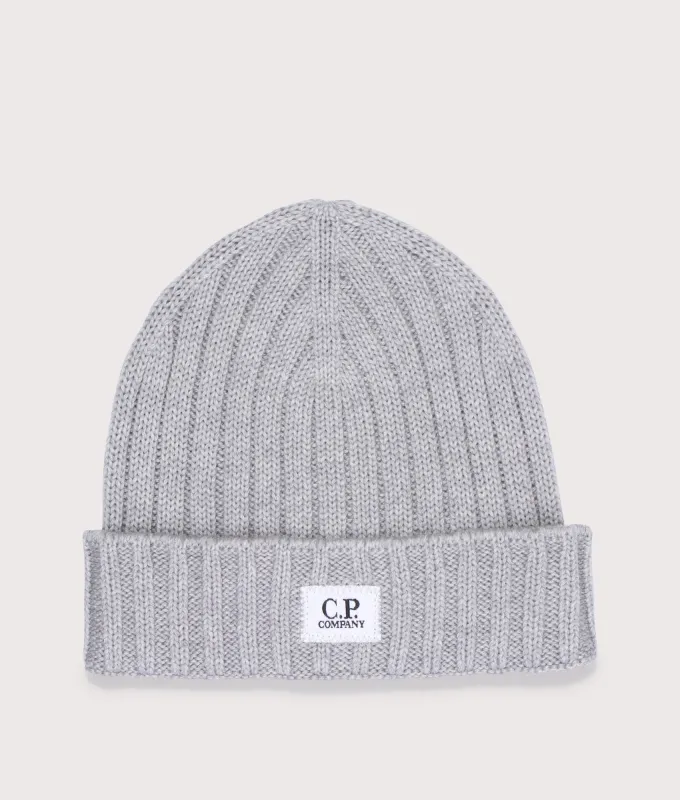 Extrafine Merino Wool Lens Beanie made by C.P. Company