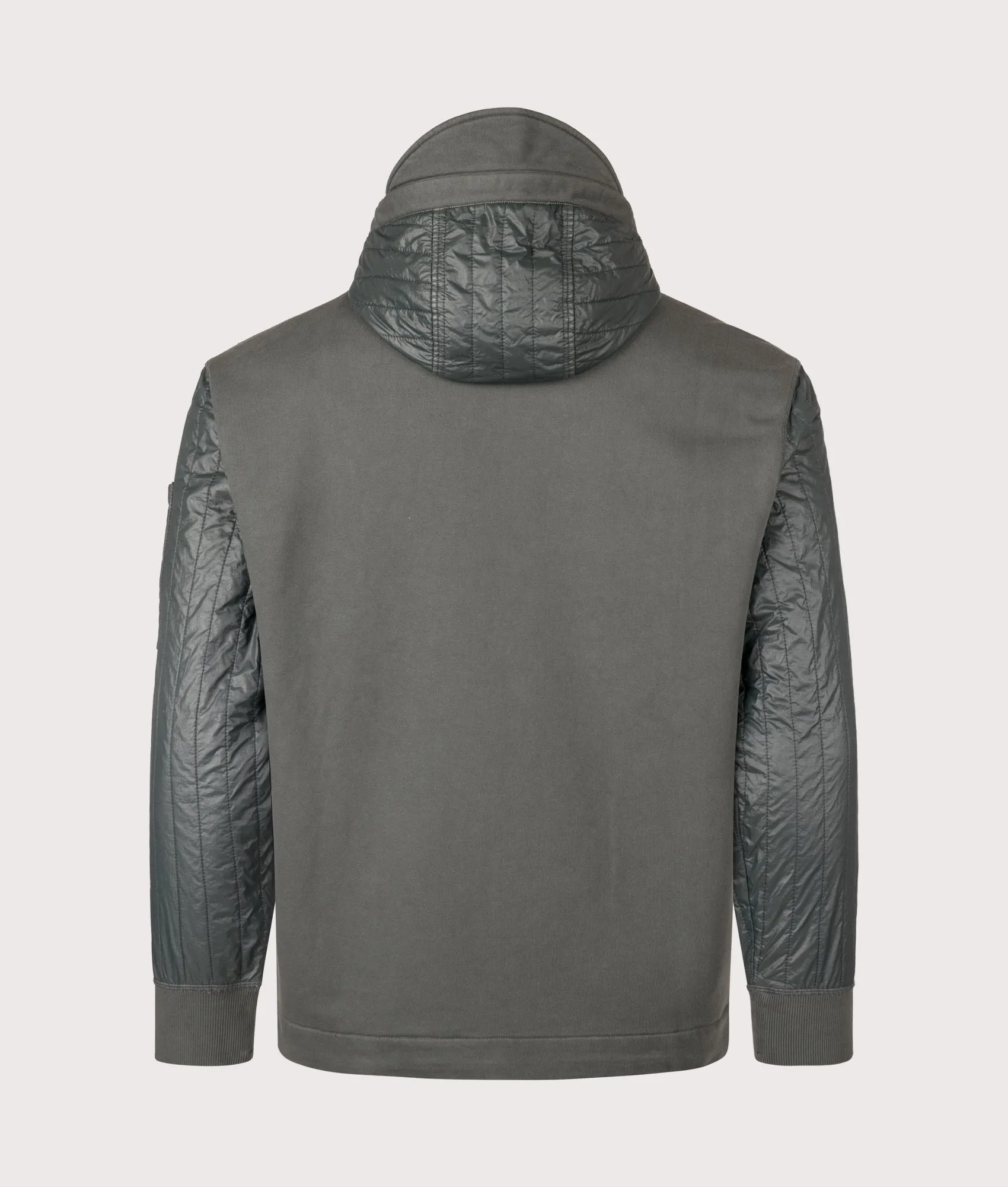 Diagonal Raised Fleece Full Zip Hooded Sweatshirt sold by EQVVS product image thumbnail 4