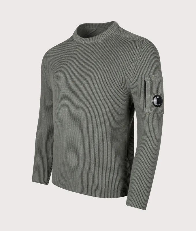 Full Rib Crewneck Lens Jumper sold by EQVVS