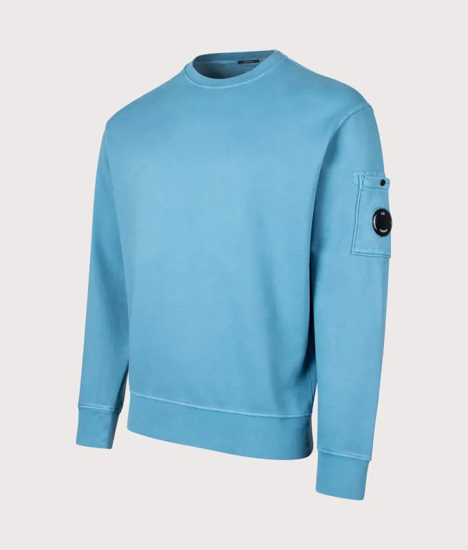 Diagonal Fleece Crewneck Lens Sweatshirt sold by EQVVS