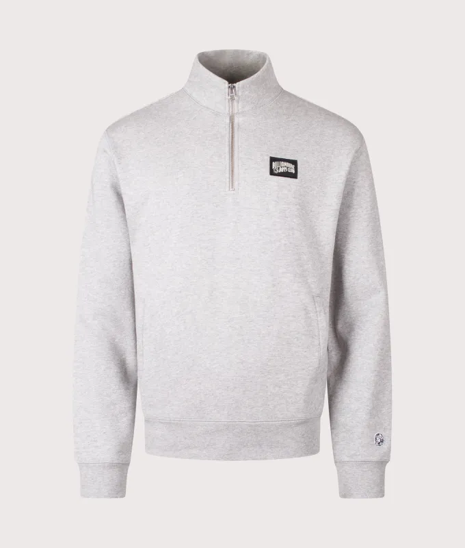 Woven Patch Quarter Zip Sweatshirt made by Billionaire Boys Club