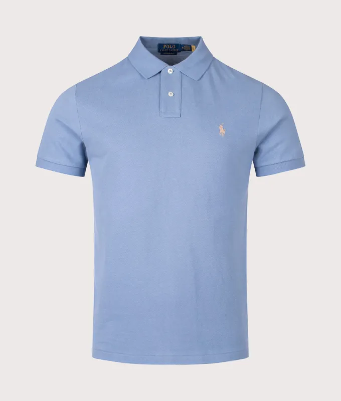 Custom Slim Fit Mesh Polo Shirt sold by EQVVS