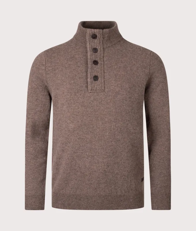 Essential Patch Quarter Zip Knitted Jumper sold by EQVVS